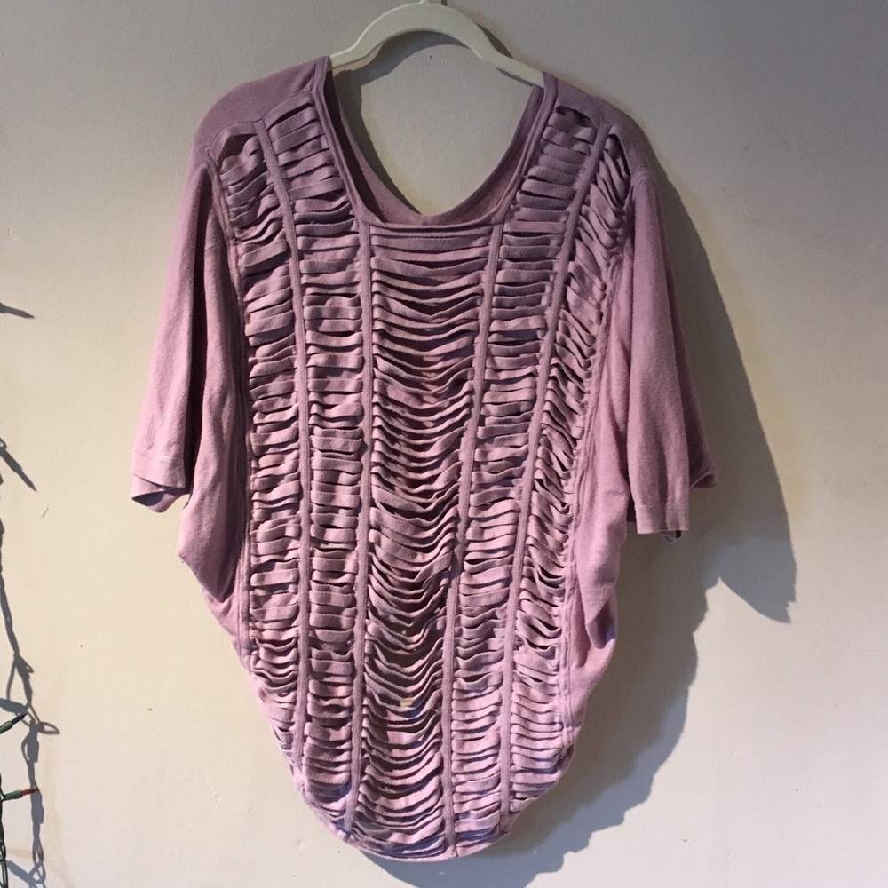 BCBGeneration Slouchy Sweater Top High Low Back